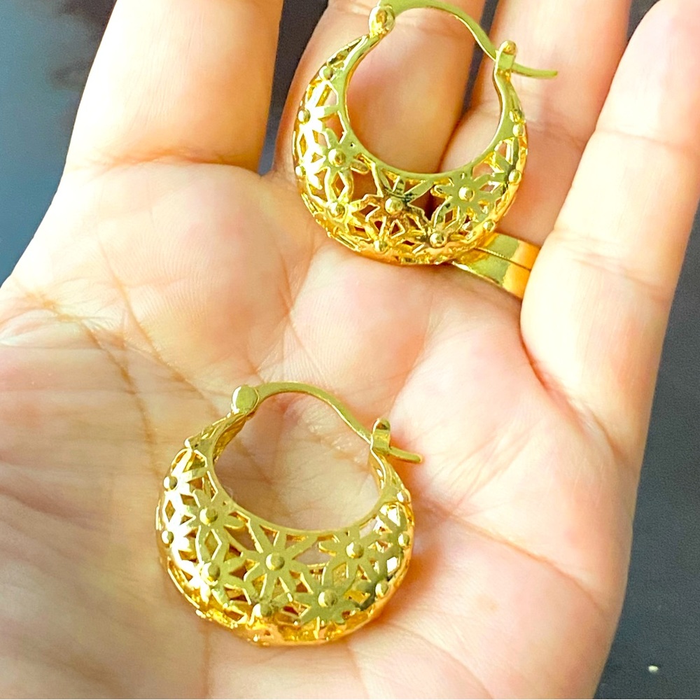 hoop earring.